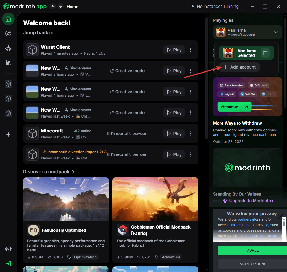 Microsoft account sign-in flow